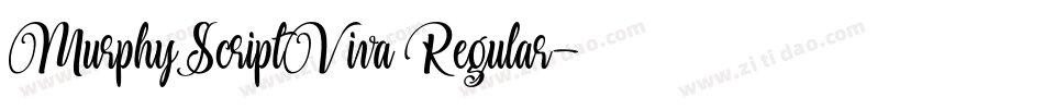 MurphyScriptViva Regular字体转换